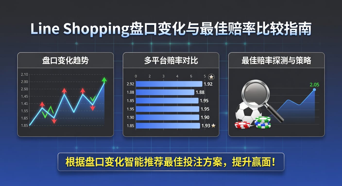 line shopping 盘口变化与最佳赔率比较：赛前读法